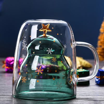 Vaso Navideño de Cristal Doble con Estrella de Deseos - Resistente al Calor - Image 12