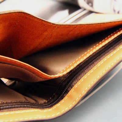 Cartera para Hombre con Múltiples Ranuras Tarjetero Cuadros Creativo - Image 4
