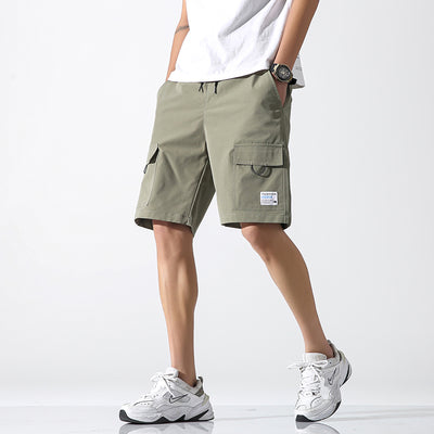 Pantalones Cortos Cargo Hombre Five-Point Tendencia Casual Urbana - Image 6