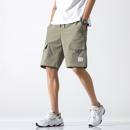 Pantalones Cortos Cargo Hombre Five-Point Tendencia Casual Urbana - Image 6