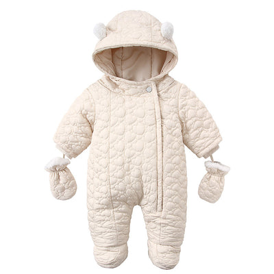 Mameluco Bebé con Capucha Orejas Terciopelo Love - Image 13