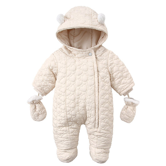 Mameluco Bebé con Capucha Orejas Terciopelo Love - Image 13