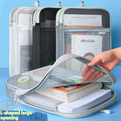 Bolsa Organizadora Transparente para Documentos y Pruebas