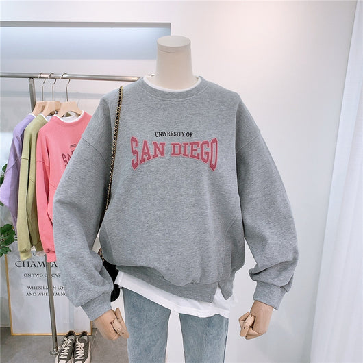 Suéter Falsa Dos Piezas para Mujer Primavera Estilo Coreano Oversize - Image 3