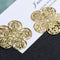 DIY crystal drop glue ashtray metal flower border antique ornament filler mobile phone shell patch Bloom