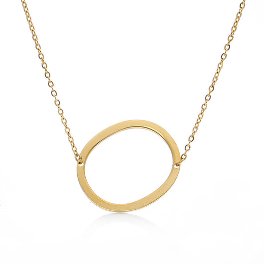 Collar Inicial Acero Inoxidable Chapado en Oro Rosa - Image 17
