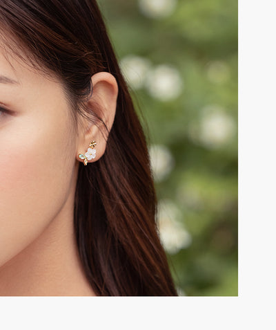 Aretes de Botón Floral Weiming - Diseño Elegante en Flor - Image 5