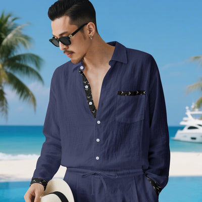 Conjunto de Lino para Hombre: Camisa y Pantalón - Image 37