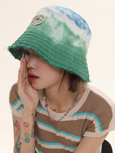 Gorro Bucket Tie-Dye Degradado con Contraste Artesanal - Image 8