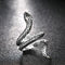 Anillo Ajustable Espíritu Serpiente Punk Retro con Apertura Estereoscópica