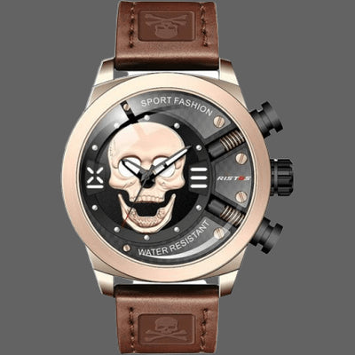 Reloj de Moda LONGBO 9439 Diseño Calavera Circular - Image 6