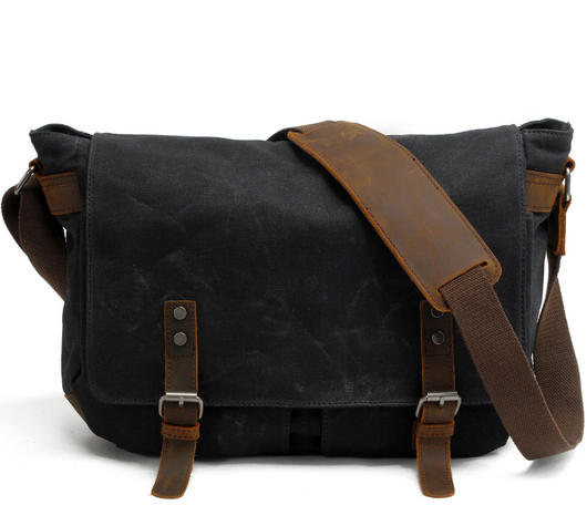 Bolsa de Lona para Hombre con Correa de Hombro