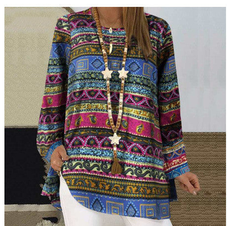 Camisa Étnica Estampada Personalizada
