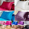 Funda de Almohada de Seda Pura Color Liso