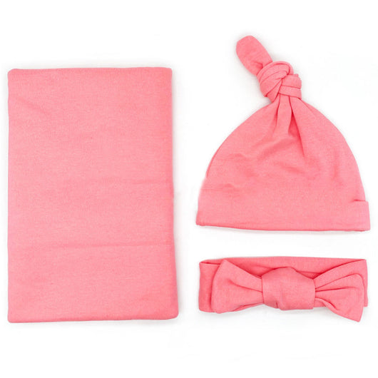 Conjunto de Gorro, Diadema y Manta de Algodón para Bebé - Image 11