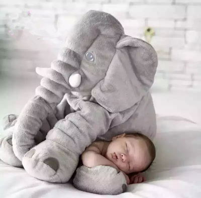 Pink 60cm and yellow 40cm elephant plush dolls, soft comfort pillows for babies and kids. - Image 108
