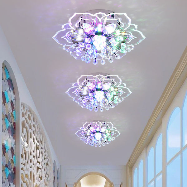 Lámpara de Cristal Minimalista para Pasillos y Salas Modernas