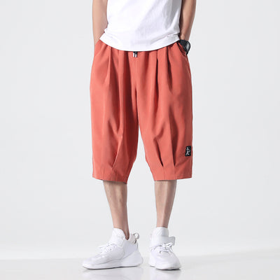 Pantalones Sueltos Rectos Delgados Media Pierna para Hombre - Image 9