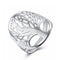Tree of Life Ring Plateado 9number