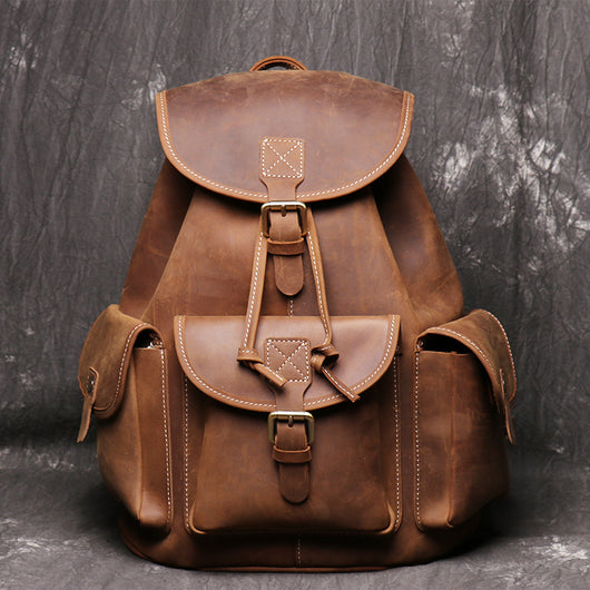 Mochila de Cuero Crazy Horse para Mujer - Image 26