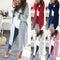 Cardigan Tejido de Largo Medio con Detalle Trenzado