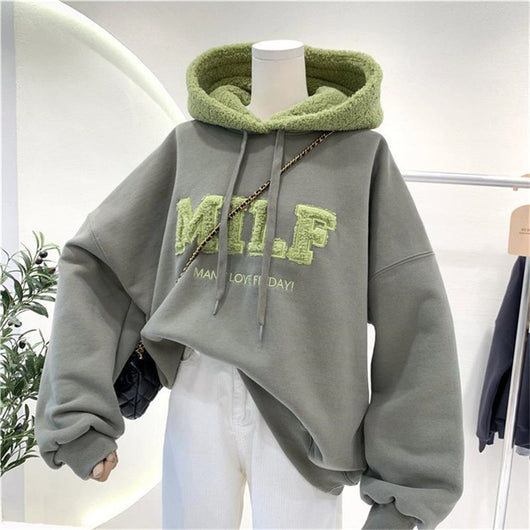 Suéter Hoodie Grueso Antipelusas para Invierno - Corte Holgado y Cómodo - Image 3