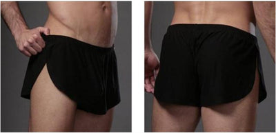 Pantalones Sueltos de Seda de Leche con Abertura Lateral para Hombre - Image 9