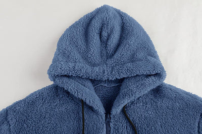 Cardigan Hoodie de Felpa Liso para Hombre - Image 13
