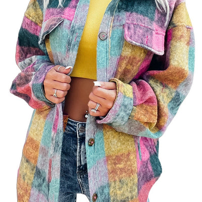 Chaqueta Larga de Solapa en Poliéster para Mujer - Image 4