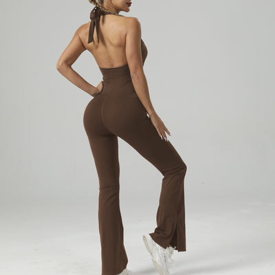 Jumpsuit de Yoga Entallado con Bota Acampanada para Mujer - Image 7