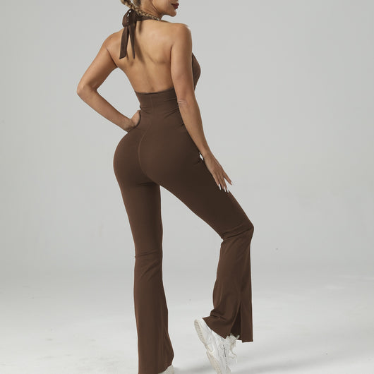 Jumpsuit de Yoga Entallado con Bota Acampanada para Mujer - Image 7