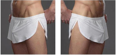 Pantalones Sueltos de Seda de Leche con Abertura Lateral para Hombre - Image 7