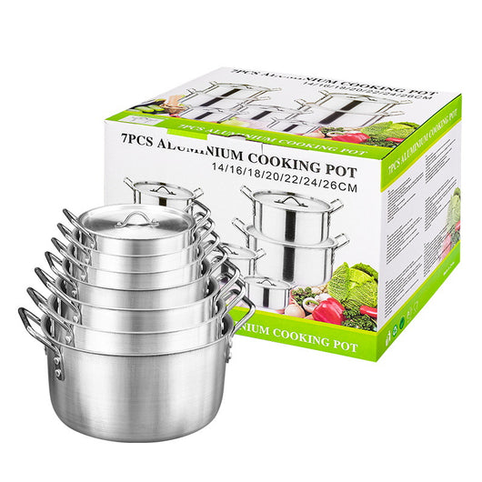 Juego de Ollas de Aluminio 7 Piezas - Batería de Cocina Profesional - Image 5