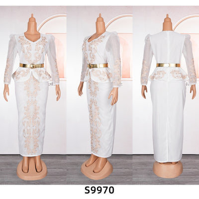 Vestido Formal de Lujo con Pedrería y Escote en V - Image 26