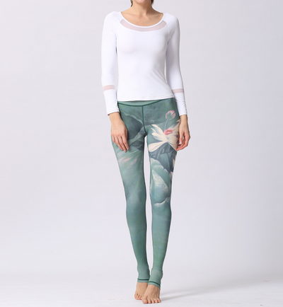 Pantalones de yoga cintura alta estampados para mujer - Diseño europeo y americano - Image 6