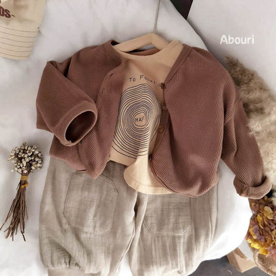 Chaqueta Suelta Coreana para Niños y Niñas - Abrigo Tejido Ligero Infantil - Image 7
