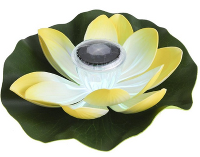 Lámpara Solar Flotante LED Flor de Loto con Luz Multicolor para Piscina - Image 7