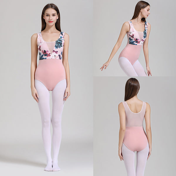 Vestido de Ballet Estampado - Maillot de Práctica para Mujer