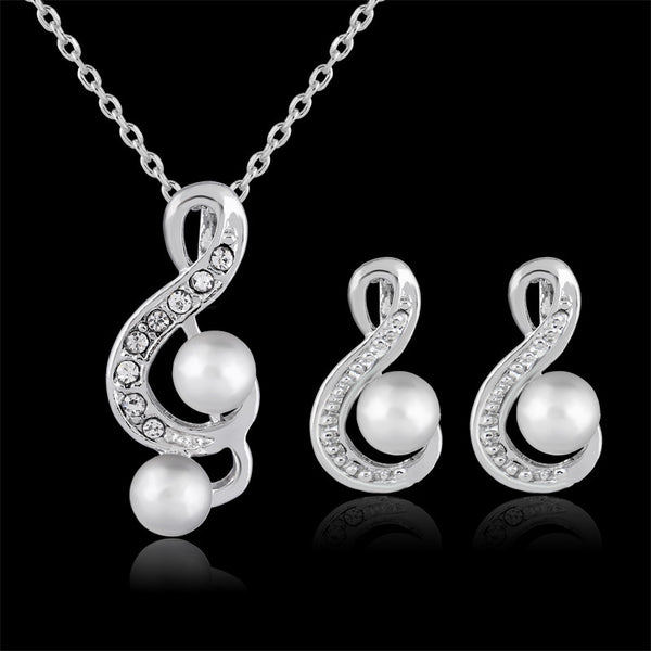 Conjunto de Joyería para Novia con Perlas - Diseño Elegante y Minimalista Danbi