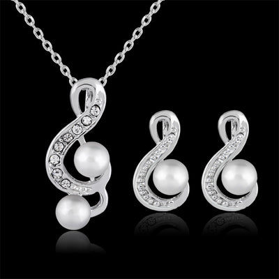 Conjunto de Joyería para Novia con Perlas - Diseño Elegante y Minimalista Danbi