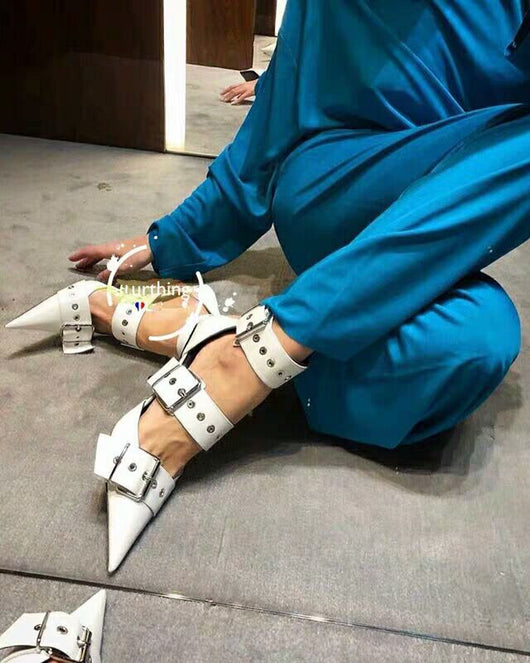 Tacones Altos con Hebilla Metálica - Image 6