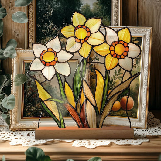 Adornos Decorativos Acrílicos con Efecto Cristal - Flores y Paisajes - Image 52