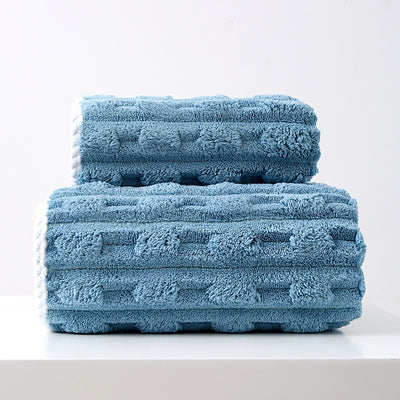 Toalla Facial Extragrande de Terciopelo Coral - Absorbente y Suave - Image 8