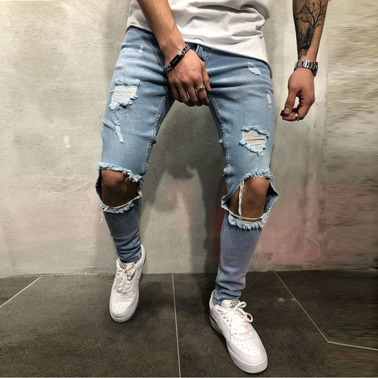 Jeans Rotos Elásticos para Hombre - Image 7