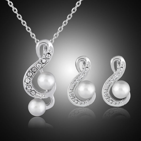 Conjunto de Joias para Noiva com Pérolas - Design Elegante e Minimalista Danbi