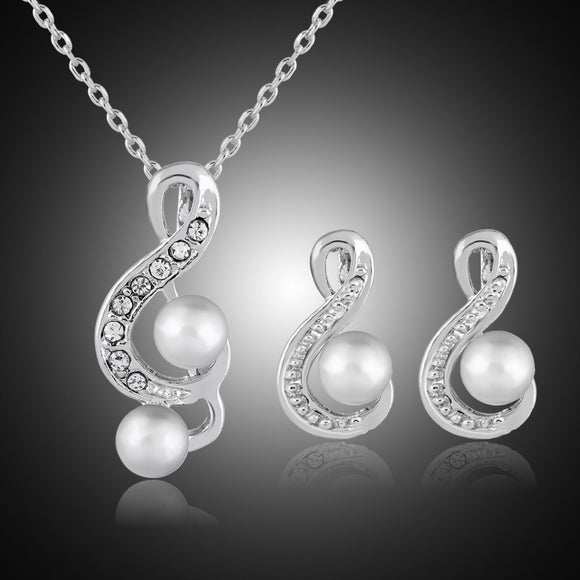 Conjunto de Joias para Noiva com Pérolas - Design Elegante e Minimalista Danbi