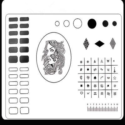 Almohadilla de Silicona para Estampado de Diseños de Uñas - Equipo de Práctica para Principiantes - Image 13
