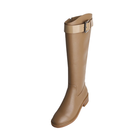 Botas de Cuero hasta la Rodilla - Corte Recto y Elegante - Image 13