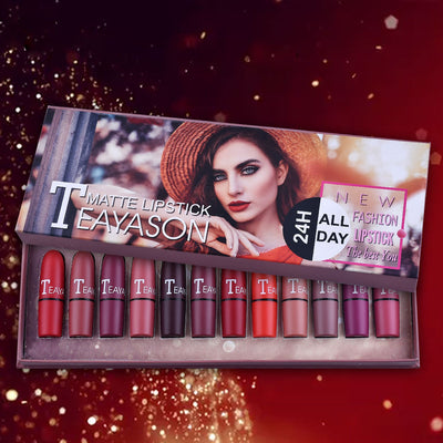 Set de 12 Labiales Mate Waterproof de Larga Duración - Image 4