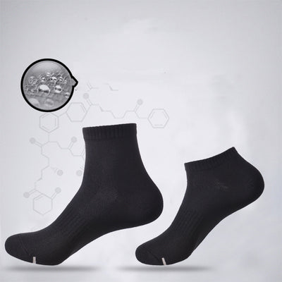 Calcetines Negros Antibacterianos de Algodón Peinado para Hombre con Absorción de Transpiración - Image 4